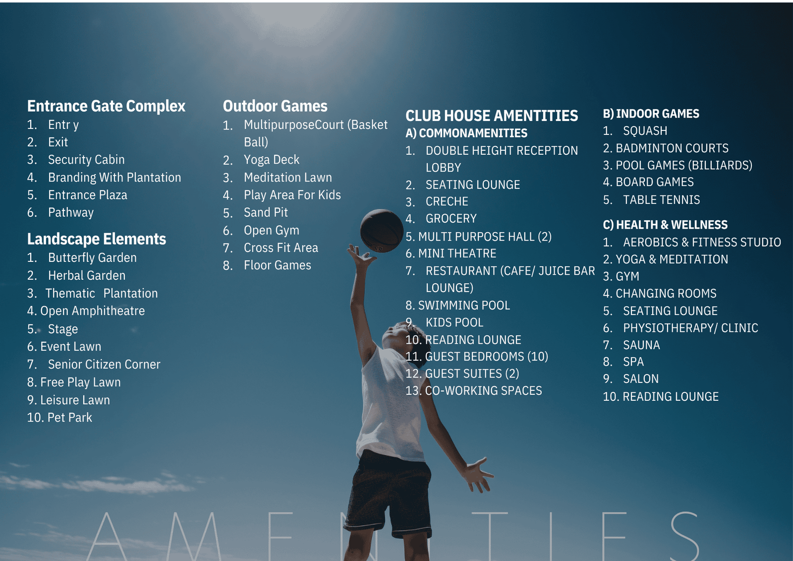 K2 amenities